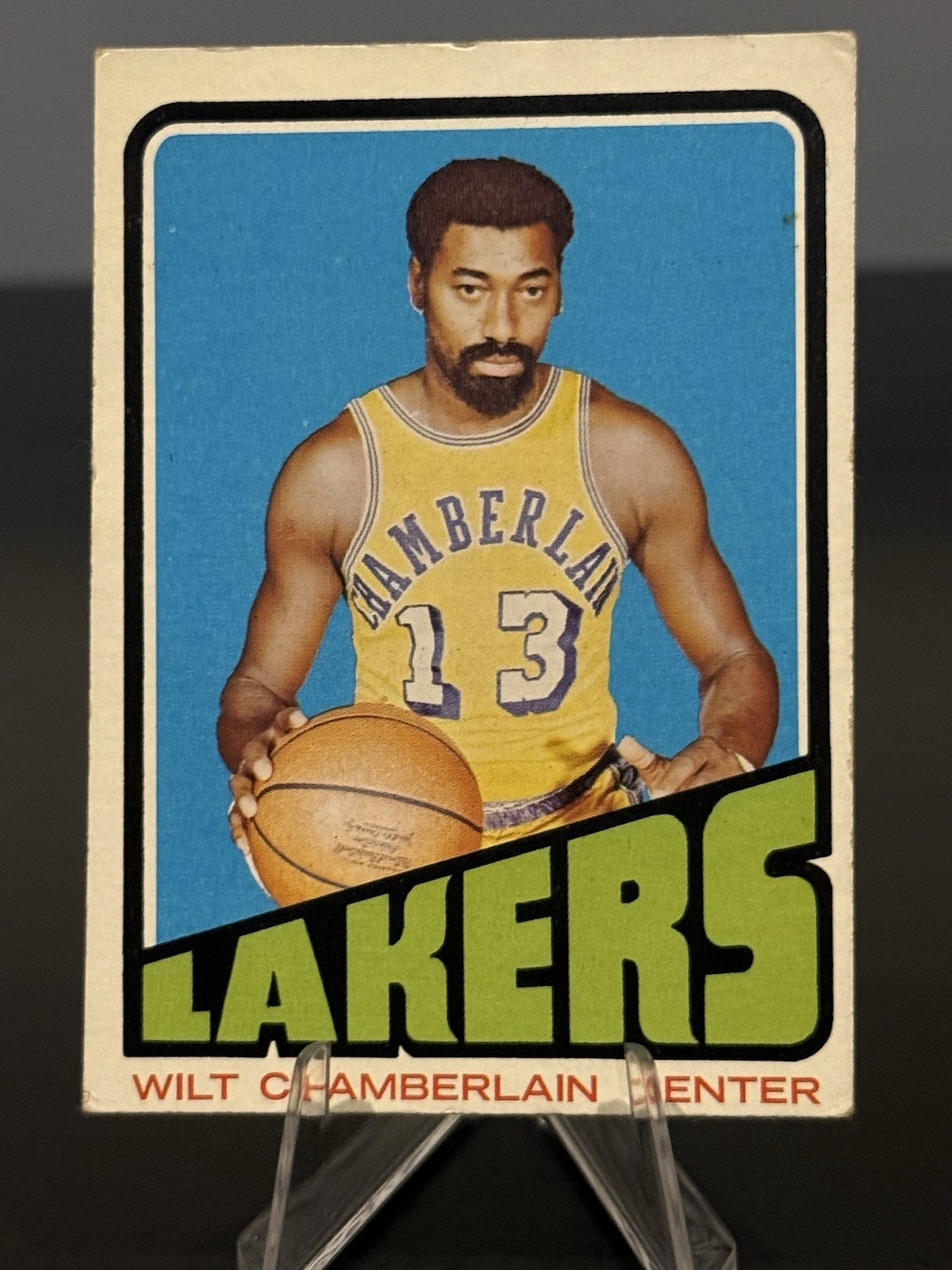 Topps 1972-73 Wilt Chamberlain Los Angeles Lakers #1 VG Condition