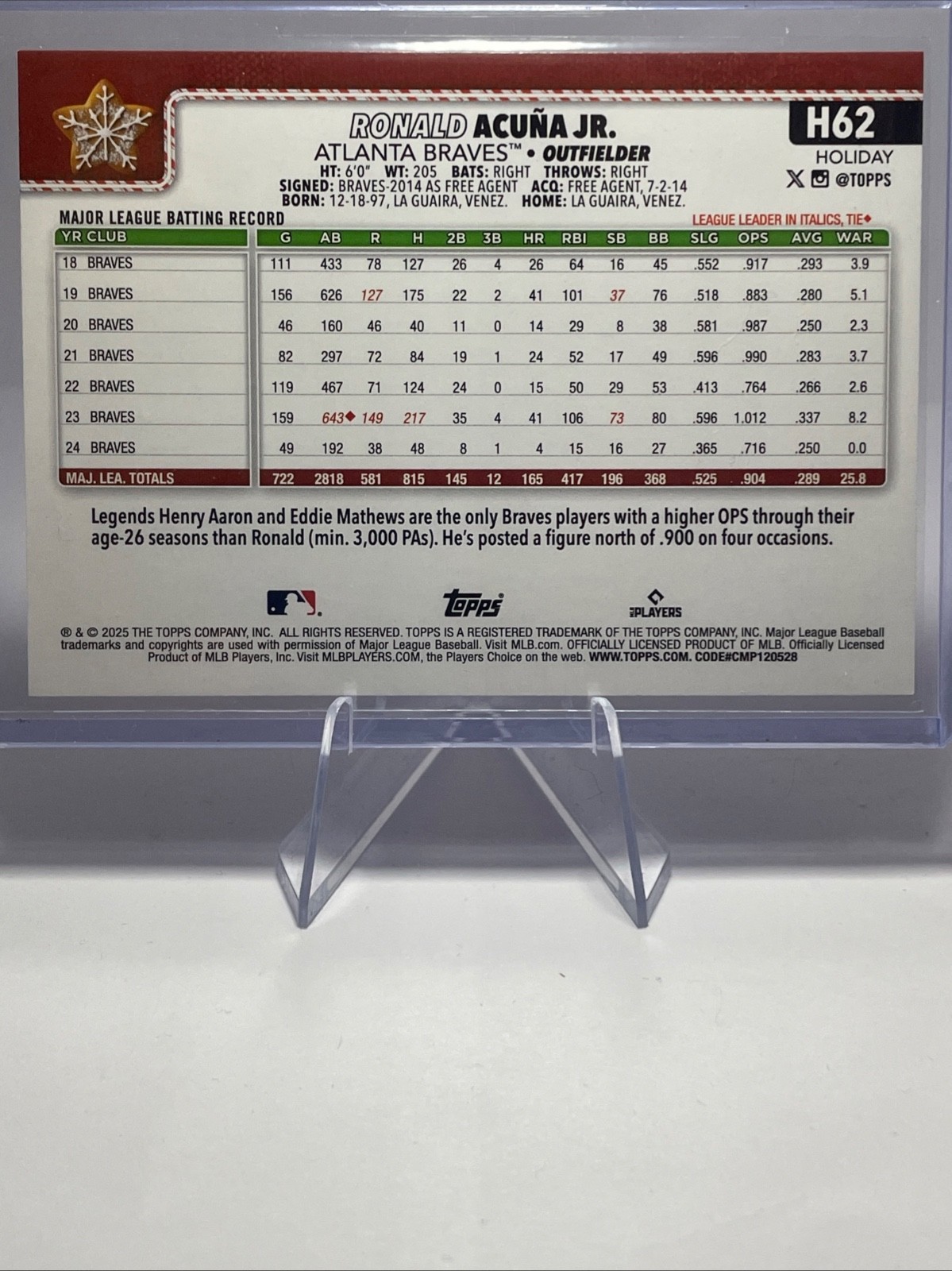 2025 Topps Holiday Baseball – All Inserts & Variations RC – Pick Your Card