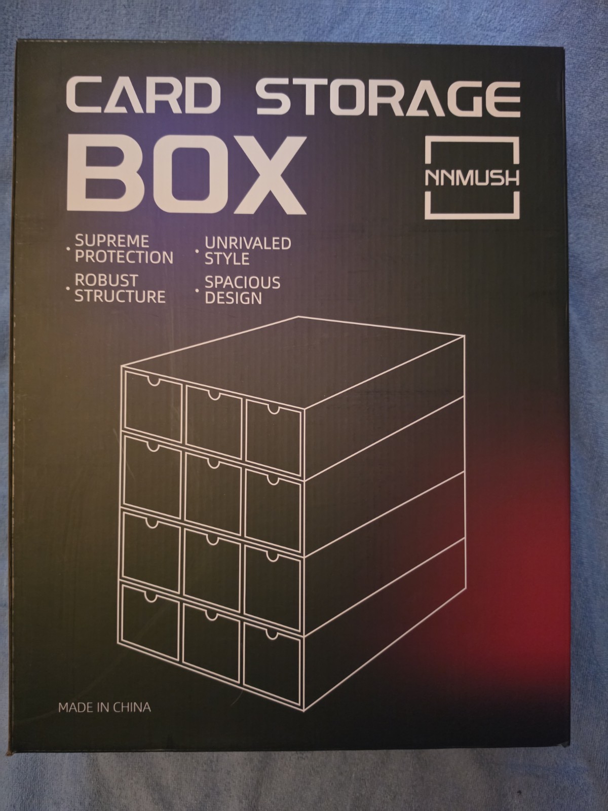 NNMUSH Card Storage Box 12 Drawer Unit