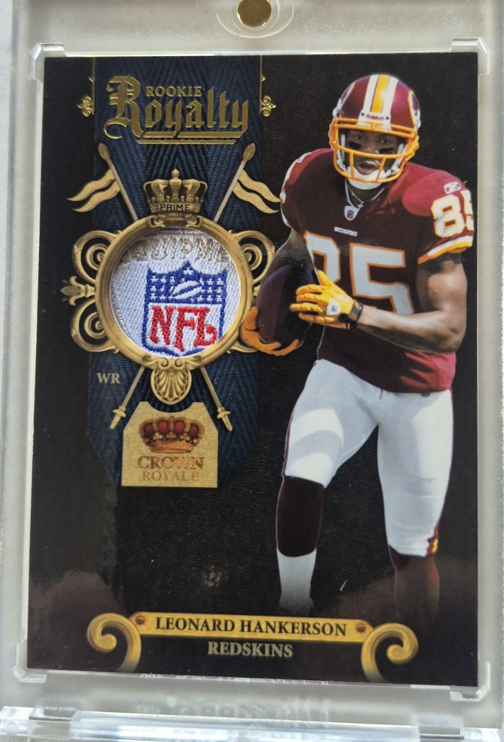 Leonard Hankerson Washington Patch (NFL Shield) Rookie Card 10 2011 Panini 29/50