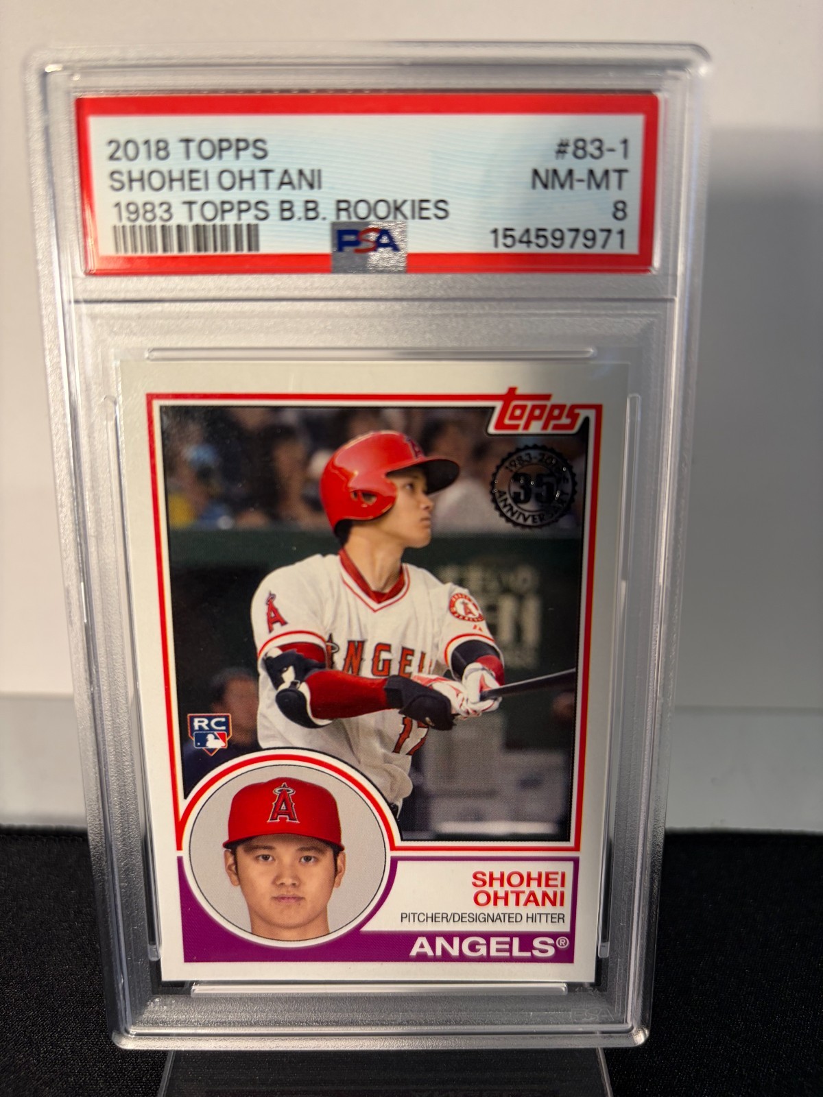 2018 Topps SHOHEI OHTANI 1983 Rookies PSA 8 NM-MT #83-1 RC