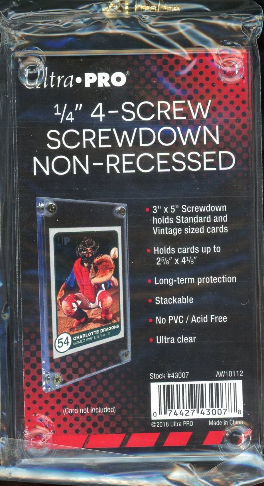 1x Ultra Pro 1/4″ 4- Screw Down NON RECESSED FREE SHIPPING