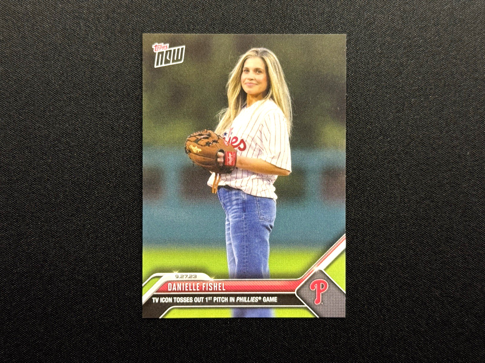 DANIELLE FISHEL 2023 TOPPS NOW First Pitch Philadelphia Phillies Boy Meets World