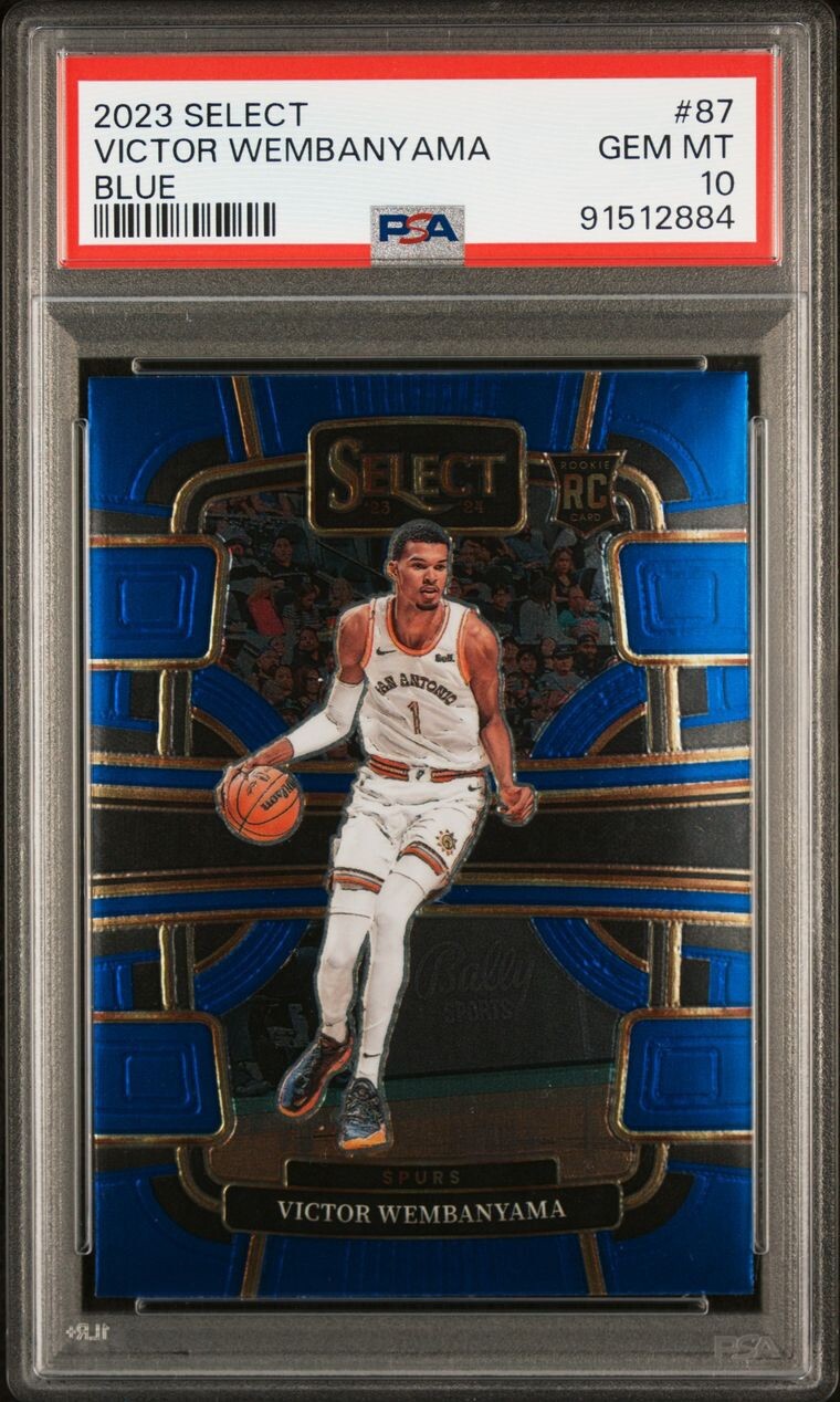 PSA 10 Panini Select Victor Wembanyama 2023-24 Blue Concourse RC #87 POP /3 🔥