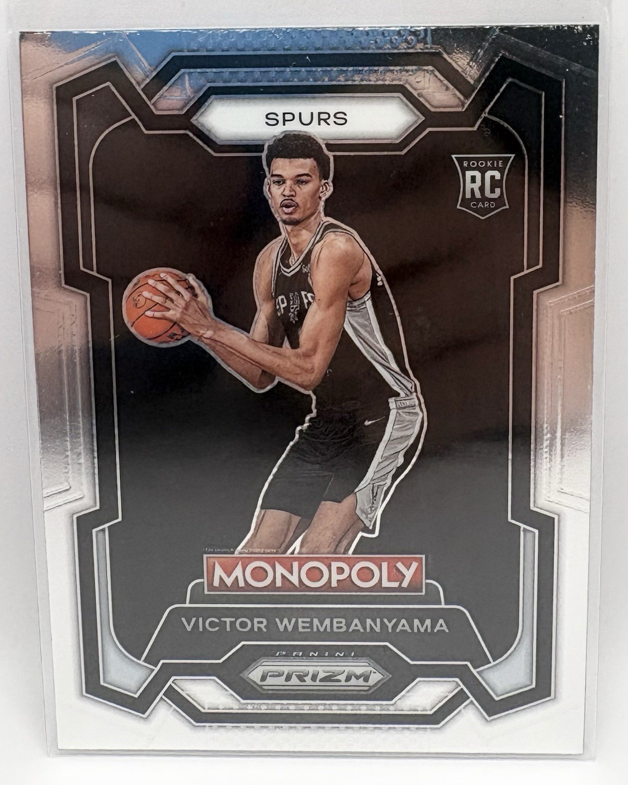 Panini 2023-24 Prizm Monopoly Victor Wembanyama RC Rookie Base Spurs #8