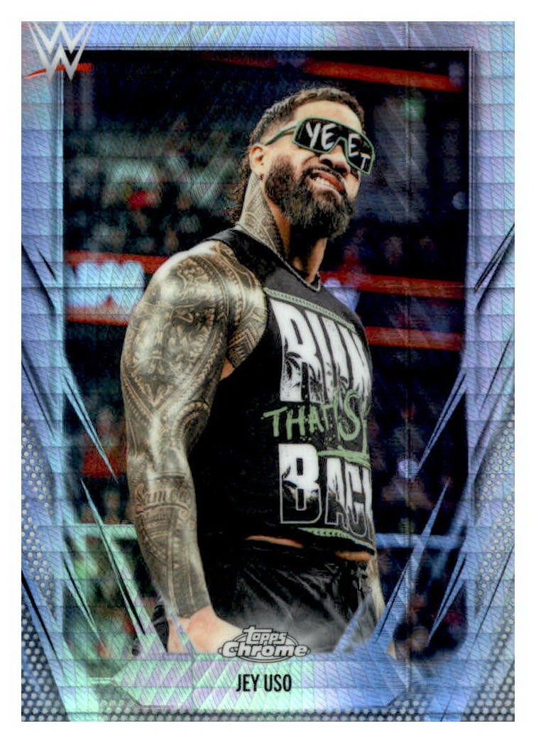 Jey Uso 2026 Topps Chrome WWE #83 Prism Refractor Trading Card