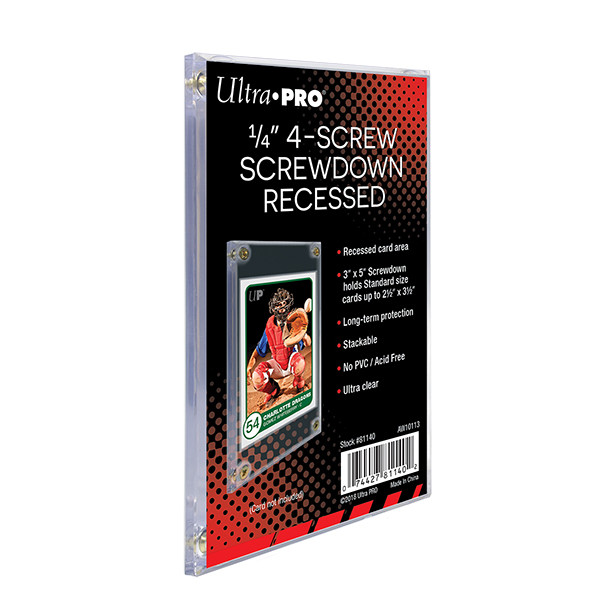 Ultra Pro 4-Screw Screwdown Trading Card Holder Standard Recessed