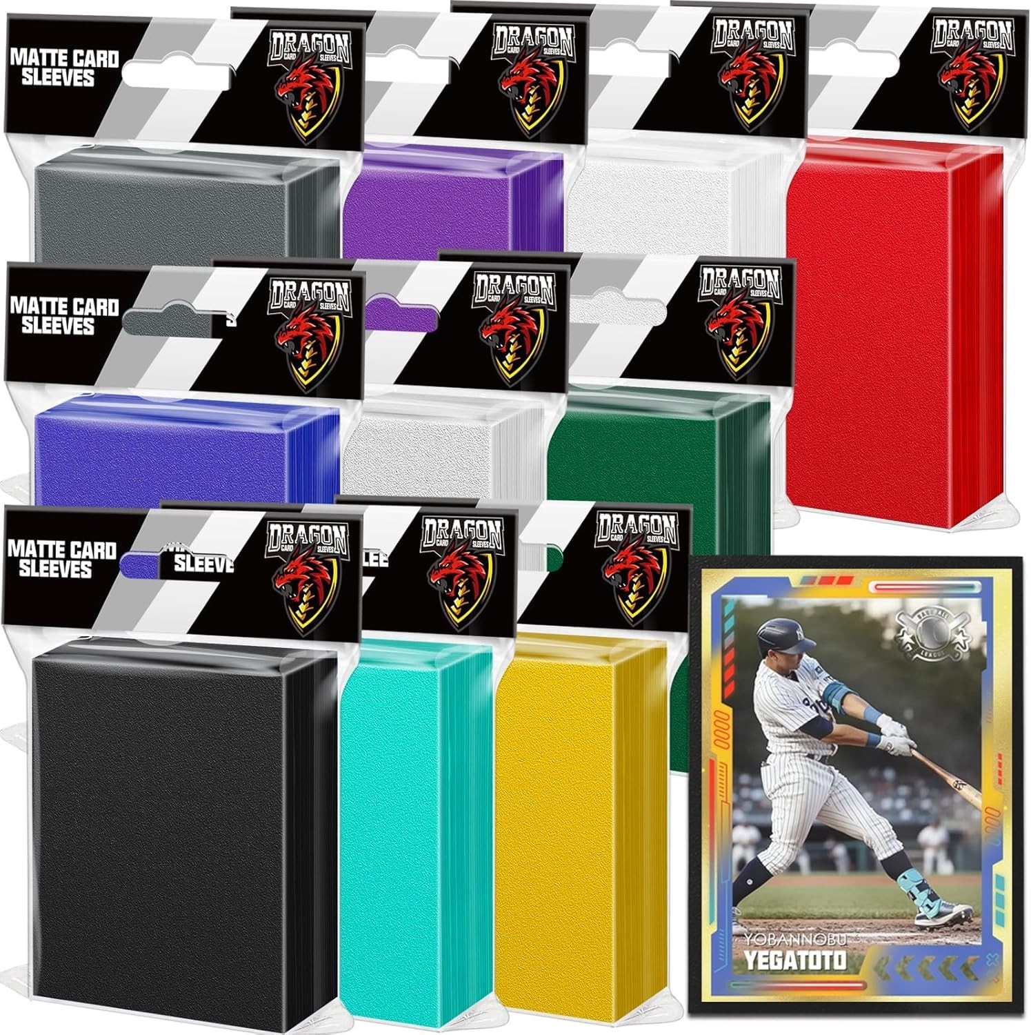 Comprehensive 1000 Pcs Card Sleeves – Vibrant Colors & High-Quality Protection