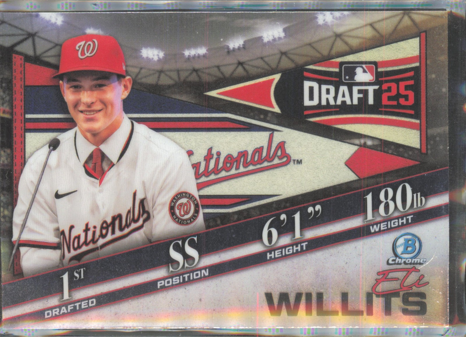 2025 Bowman Draft #BDN-1 Eli Willits Bowman Draft Night