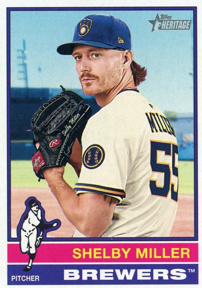 2025 Heritage High Number MILWAUKEE BREWERS BASE #501-700 Team Set (6 cards)