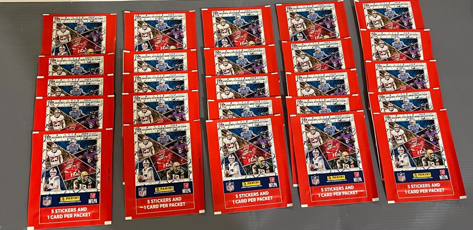 US SELLER Panini NFL Stickers & Card Collection 2024 – 25 Packs