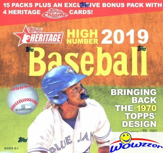 2019 Topps Heritage High Number Baseball MONSTER Box-Heritage Topps Chrome !!