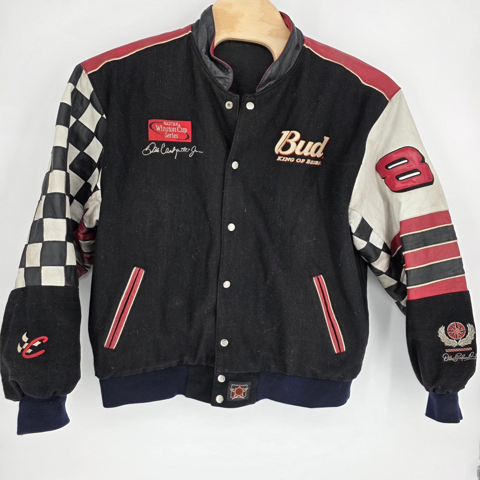 NASCAR Chase Authentics Dale Earnhardt Jr Budweiser Racing Jacket 2XL Reversible
