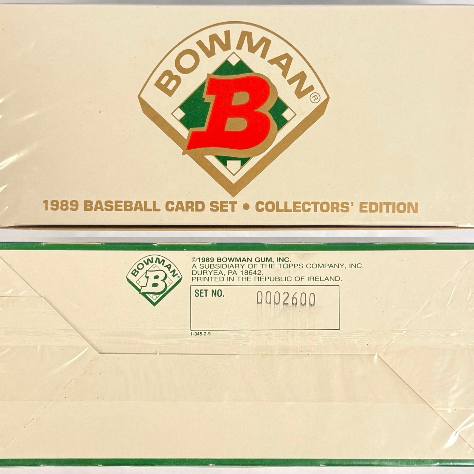 1989 Tiffany Bowman Baseball Card Collectors Edition Factory Sealed Set No 2600