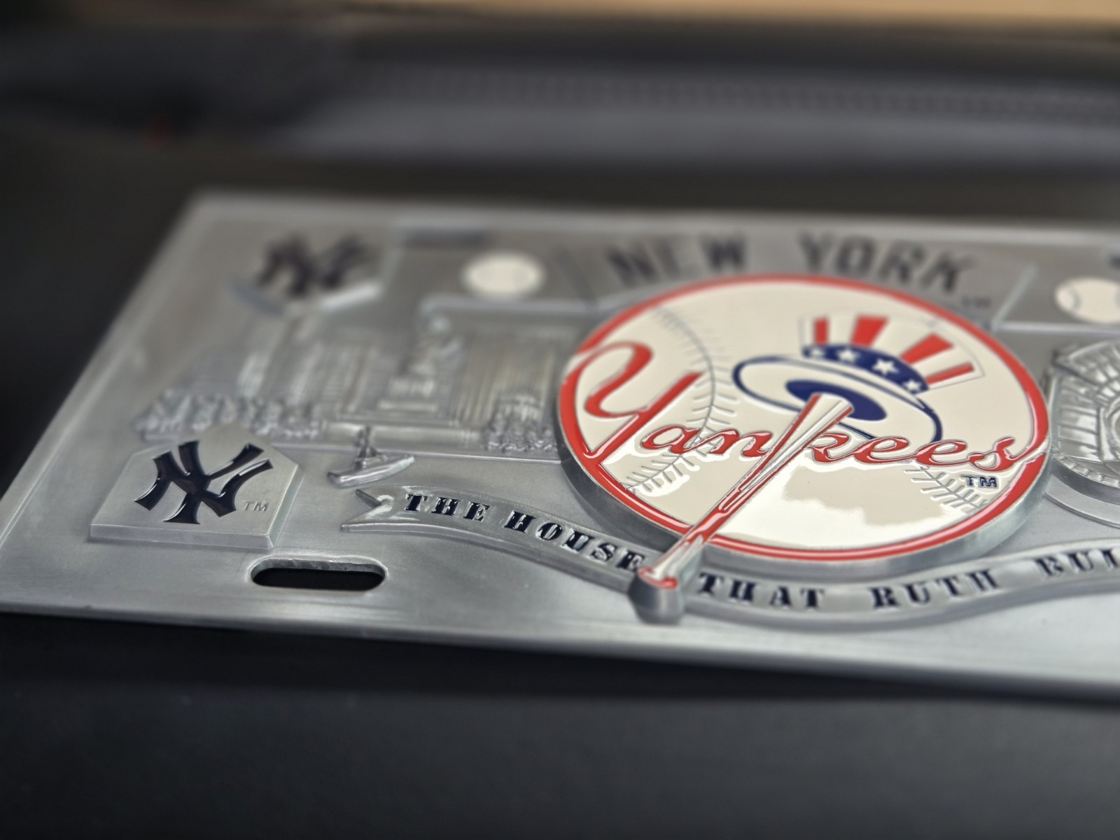 New York Yankees Solid Metal 3D Collector’s License Plate MLB Official Licensed