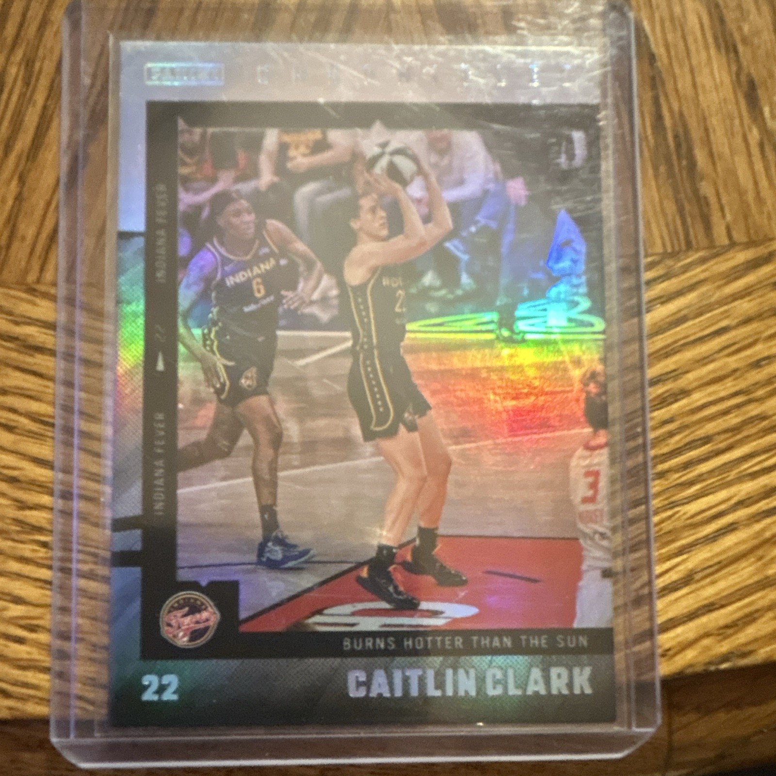 Panini 2025 Caitlin Clark Chronicled Indiana Fever #28 Burns Hotter Sun Hologram