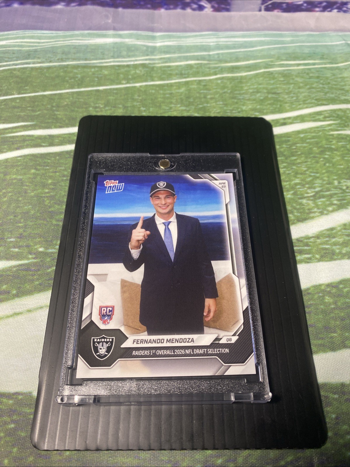 2026 Topps Now Fernando Mendoza #FMEN RC 1st Pick Las Vegas Raiders Rookie Card