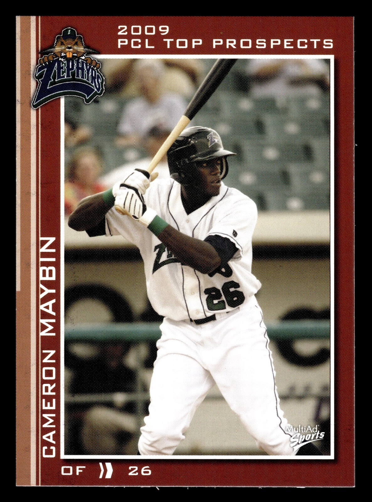 2009 MultiAd Pacific Coast League Top Prospects PCL AAA #19 Cameron Maybin