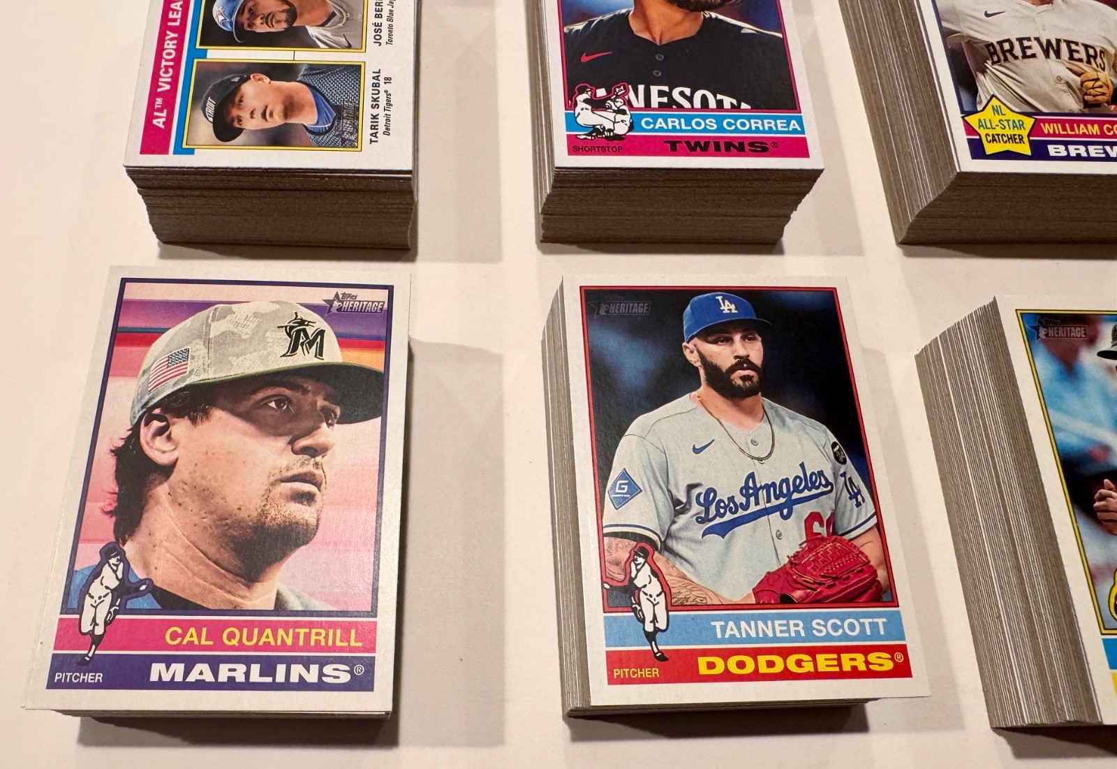 2025 Topps Heritage Low & High Number Complete Base Sets #1-400 & 501-700
