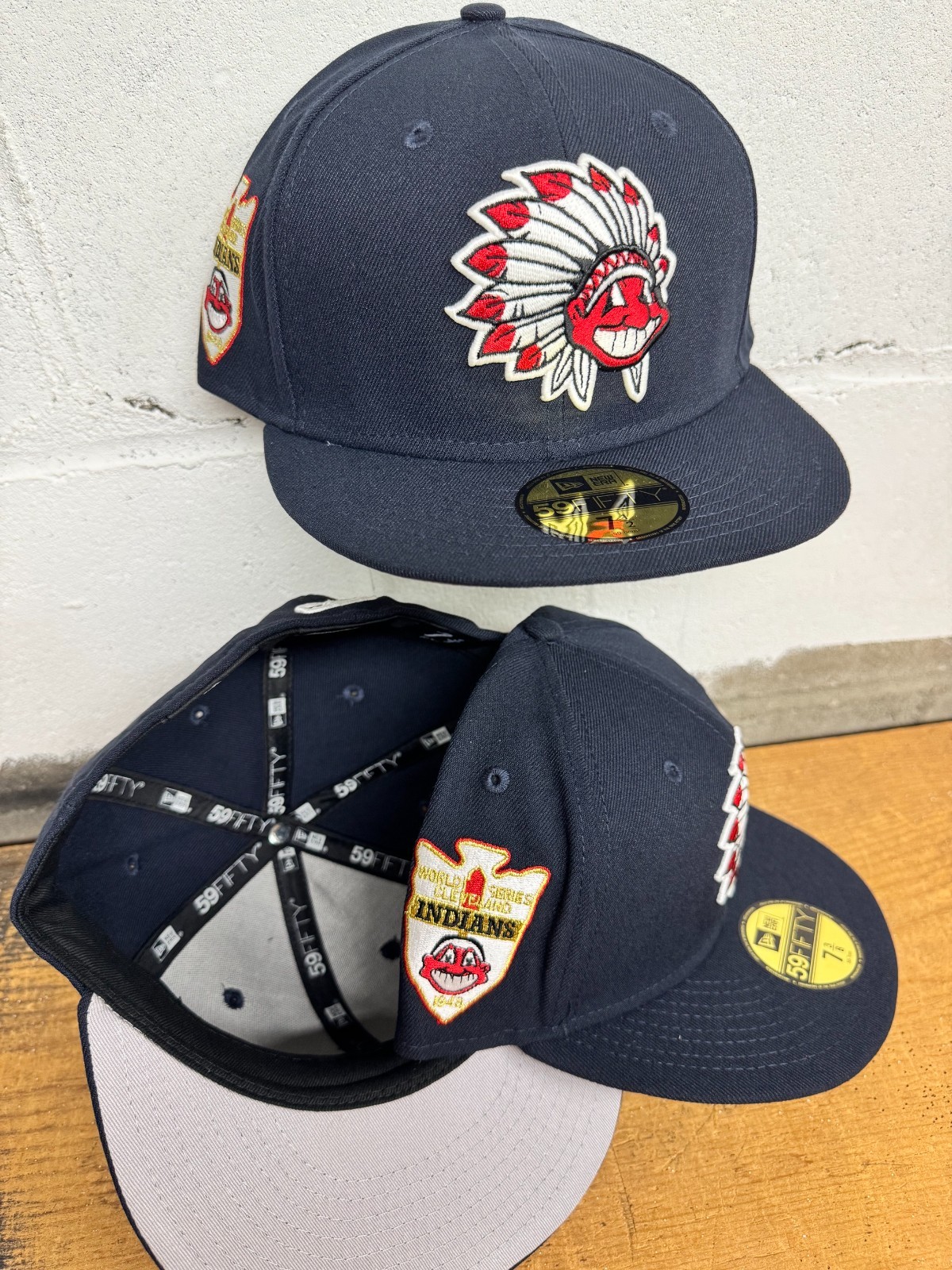 Cleveland Indians Wahoo Feather Headdress New Era Fitted Club 59Fifty Authentic