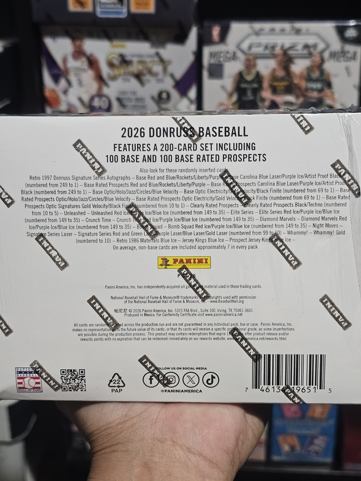 2026 Donruss Baseball Mega Box! (RECTANGLE) 2 Box Lot! New Factory Sealed