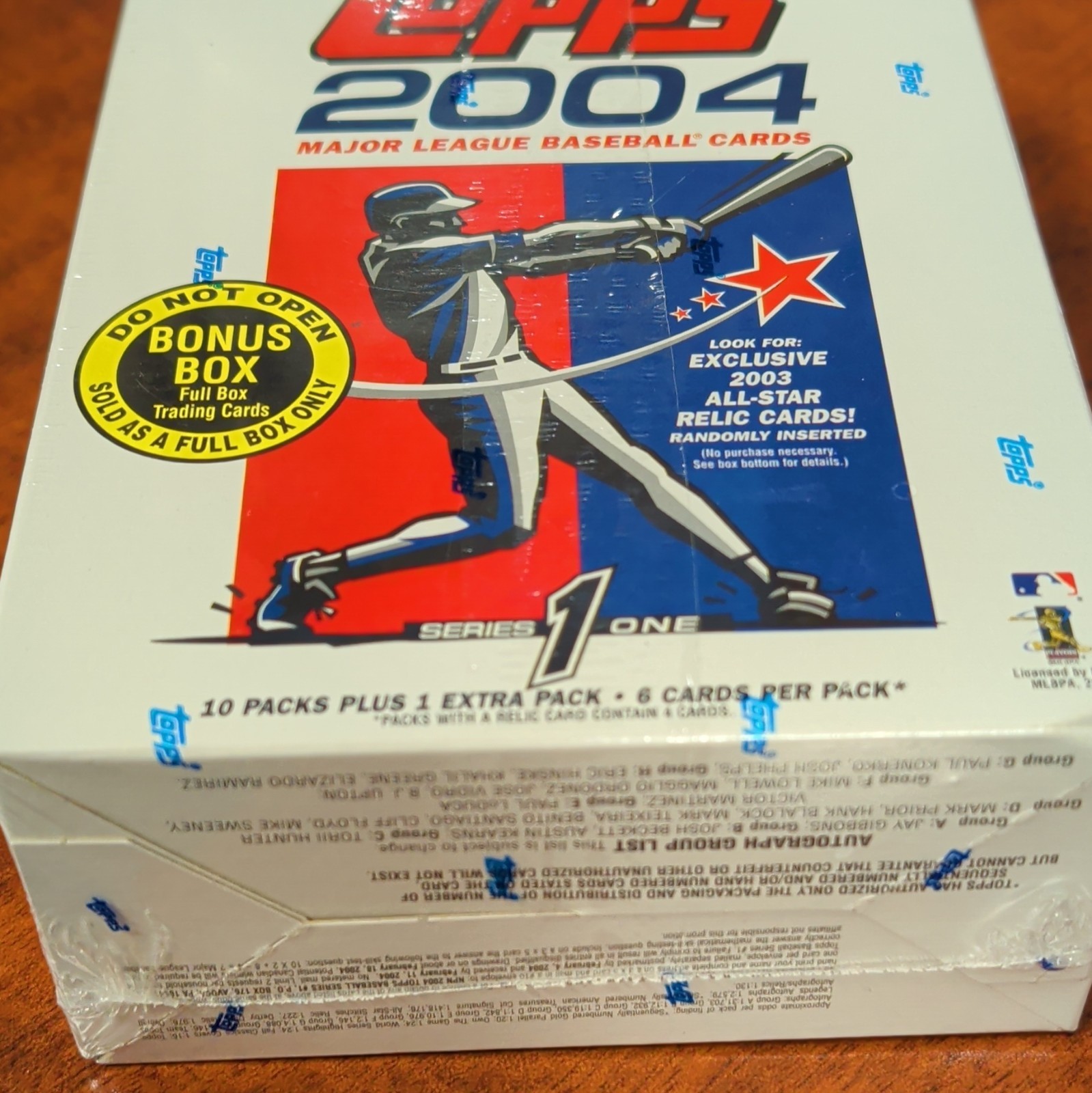 Topps 2004 MLB Baseball Cards Series 1 Bonus Box Factory Sealed 66 Cards