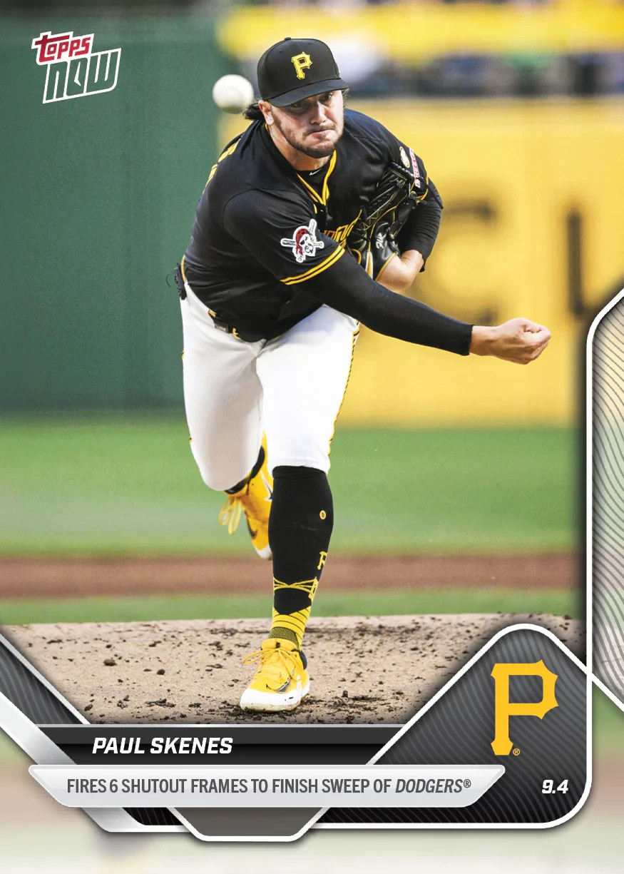 2025 MLB Topps Now #656 Paul Skenes Pittsburgh Pirates – IN HAND