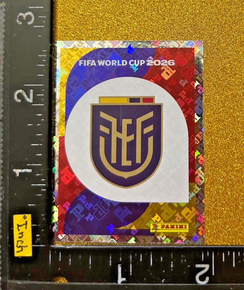ECUADOR EMBLEM FOIL PANINI STICKER FIFA WORLD CUP 2026 USA-MEX-CAN