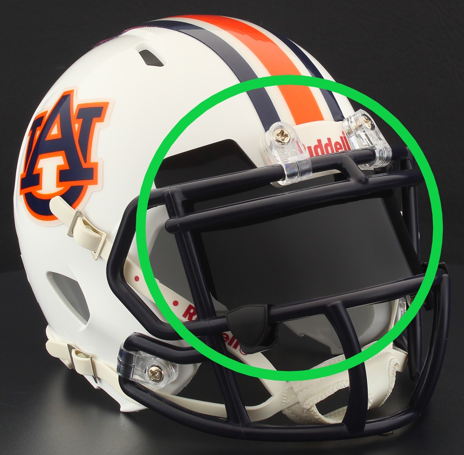 EYE SHIELD / VISOR ONLY! for AUBURN TIGERS Mini Football Helmet