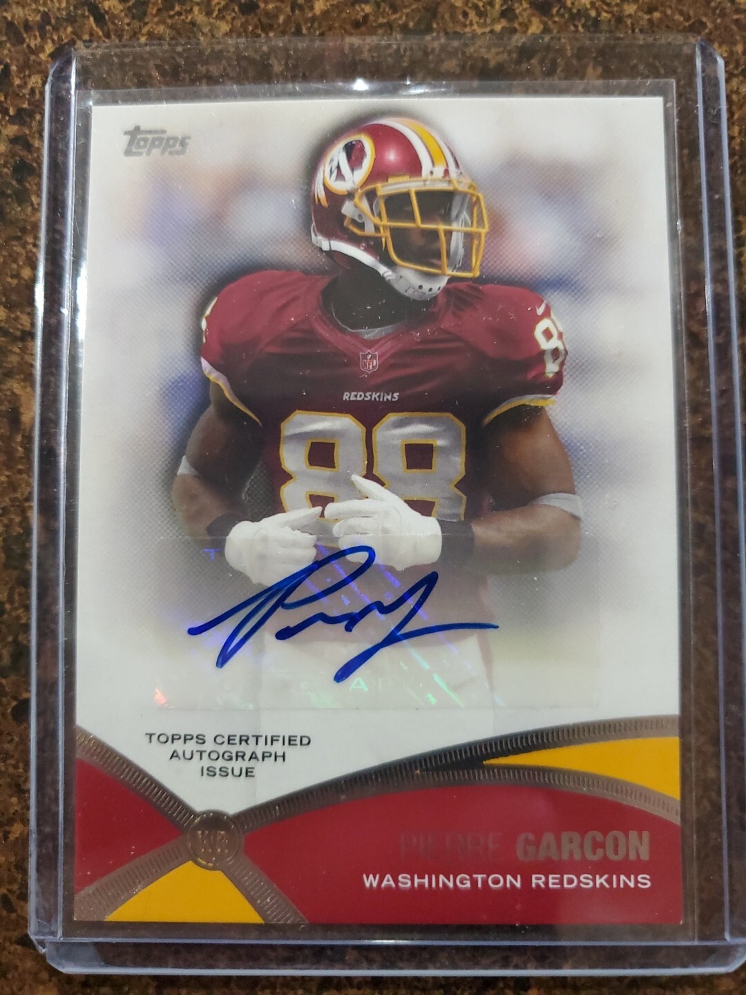 2012 TOPPS Prolific Playmakers Autogragh Card Pierre Garcon Auto Rare