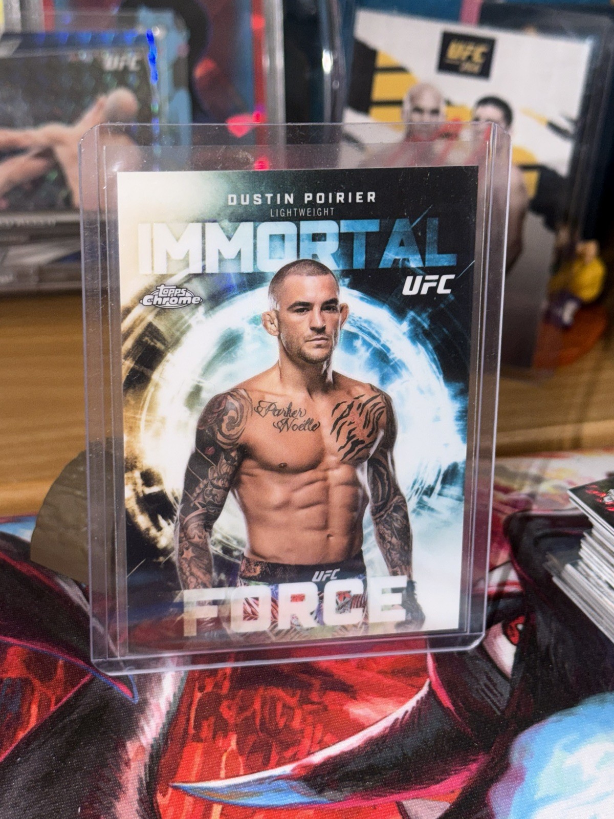 2026 Topps Chrome UFC Dustin Poirier Immortal Force #IF-12 SP Case Hit
