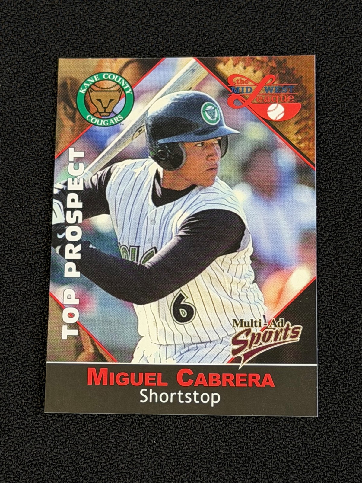 2001 Multi-Ad Sports Midwest League Top Prospects Miguel Cabrera #14