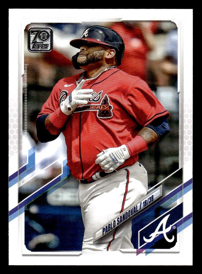 2021 Topps Update #US313 Pablo Sandoval Card Atlanta Braves