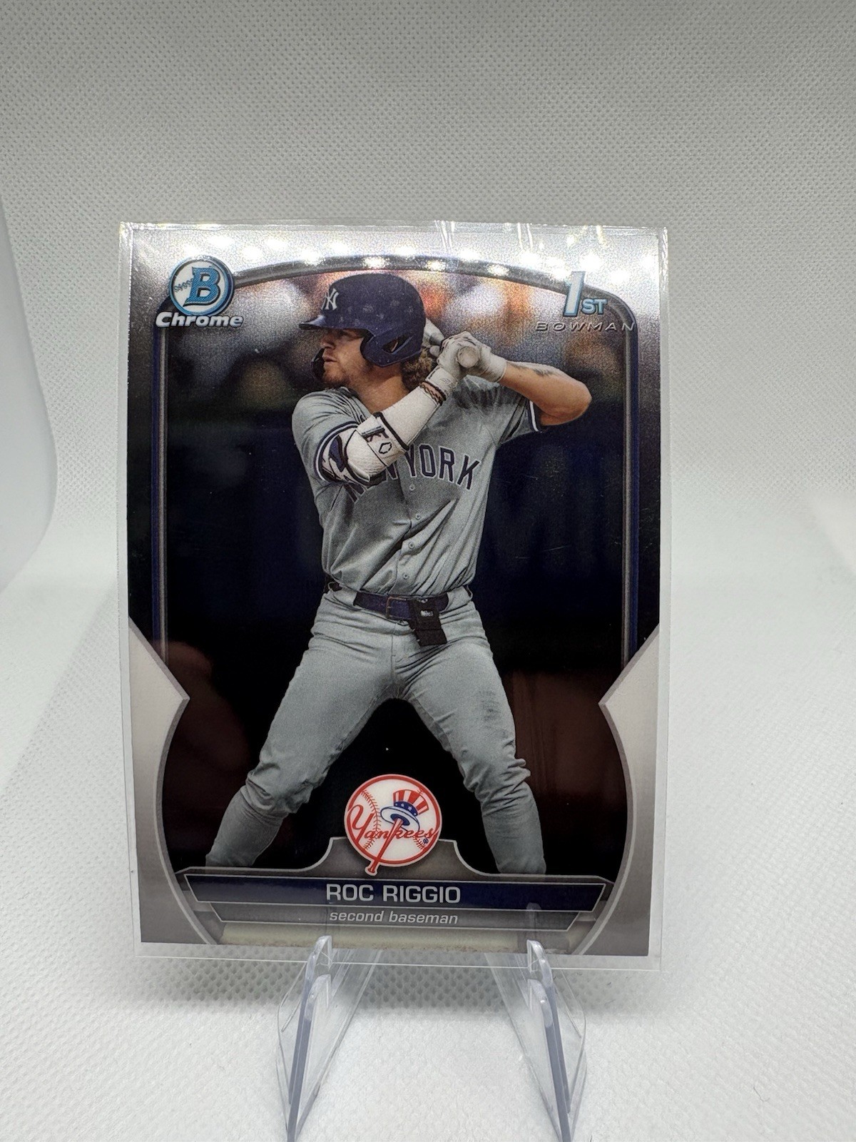 2023 Bowman Draft Chrome 1st Bowman Roc Riggio #BDC-30 New York Yankees