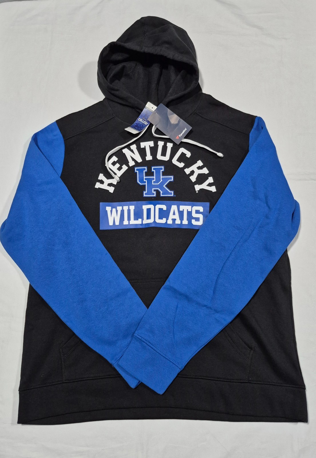 Fanatics Kentucky Wildcats NCAA Clutch Hoodie Jacket size Men’s XL Black Blue