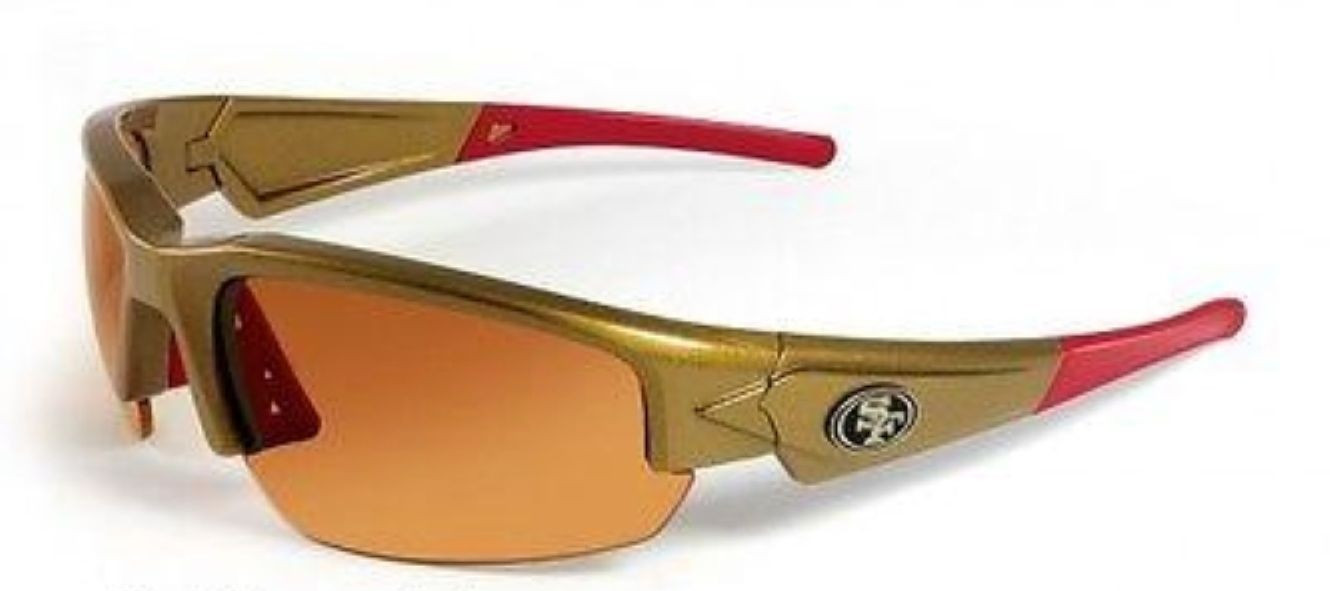 San Francisco 49ers Sunglasses Gold MAXX Dynasty Polarized UV Protection NFL New