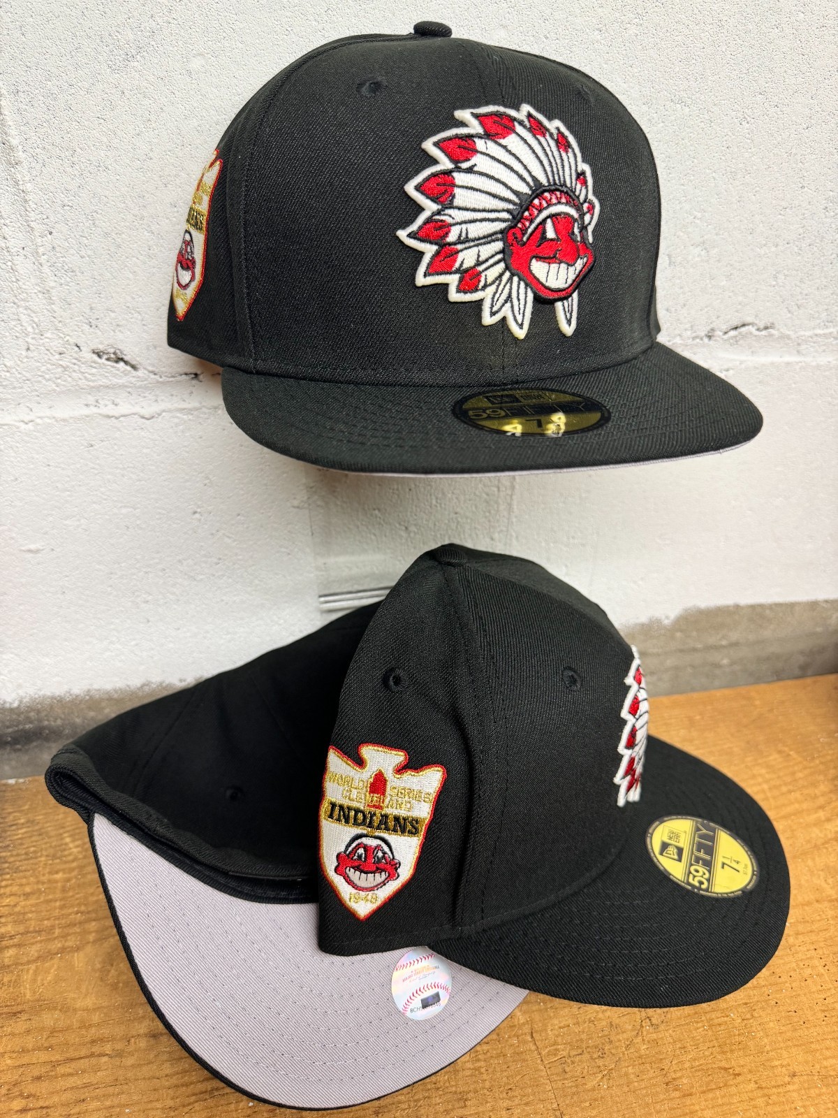 Cleveland Indians Wahoo Feather Headdress New Era Fitted Club 59Fifty Authentic
