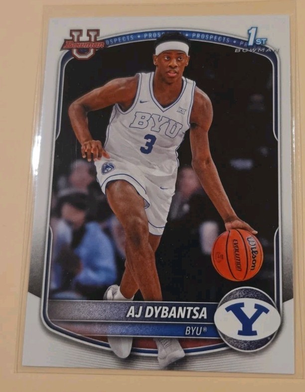 AJ Dybantsa 1st Bowman: 2025-26 Bowman Basketball -Base -BYU #BPP-1