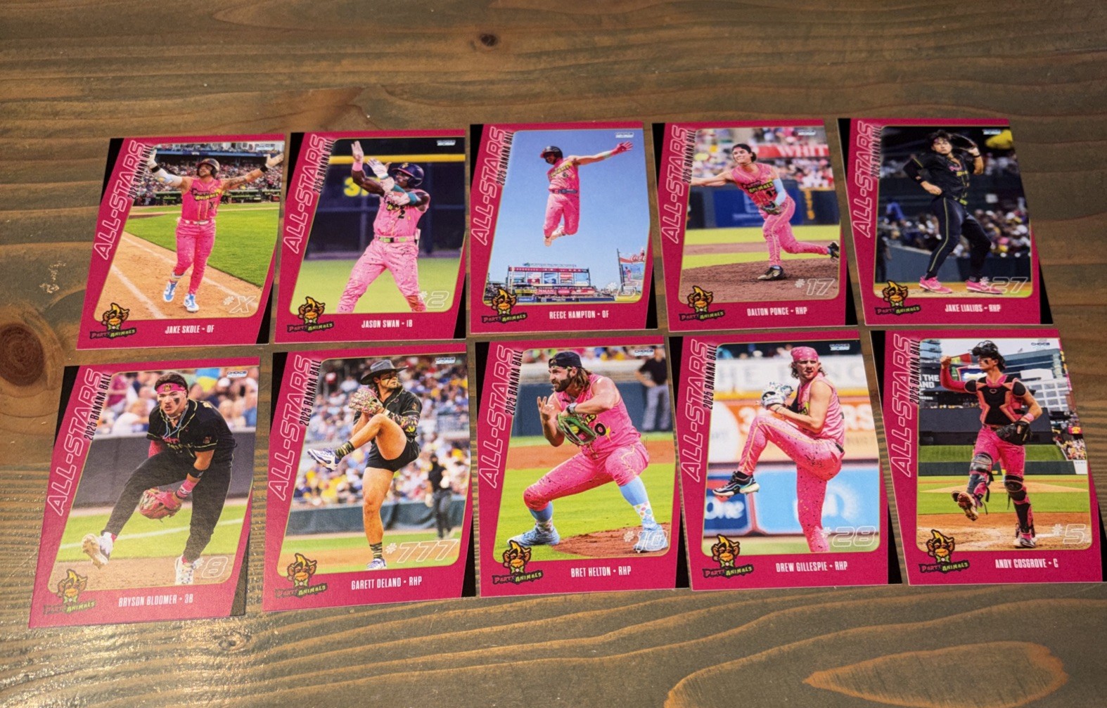 2025 Party Animals (10) Card Choice Banana Ball All-Star TEAM SET