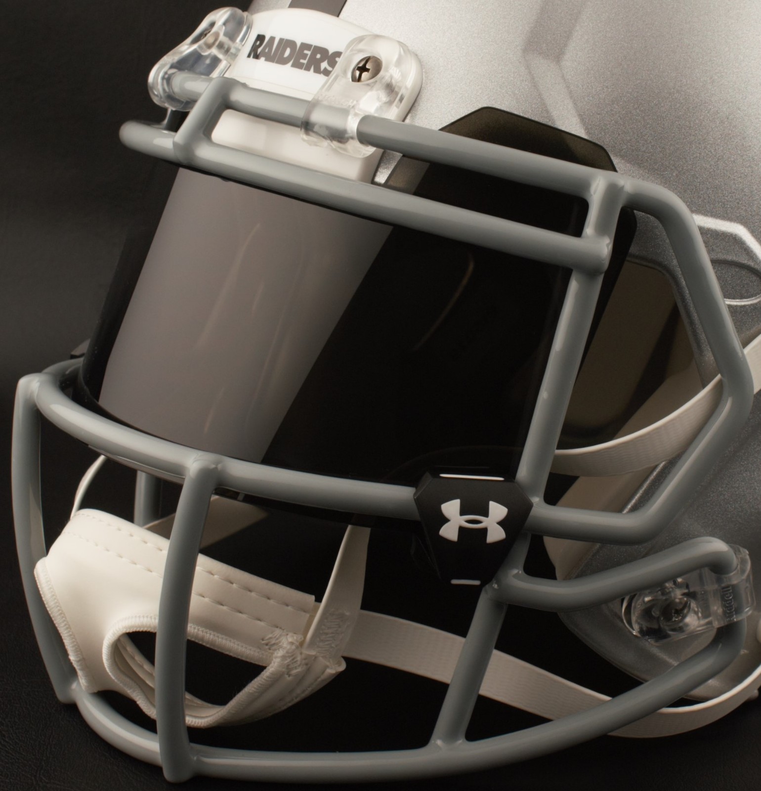 OAKLAND RAIDERS NFL Authentic GAMEDAY Football Helmet w/ BLACK-TINT Eye Shield