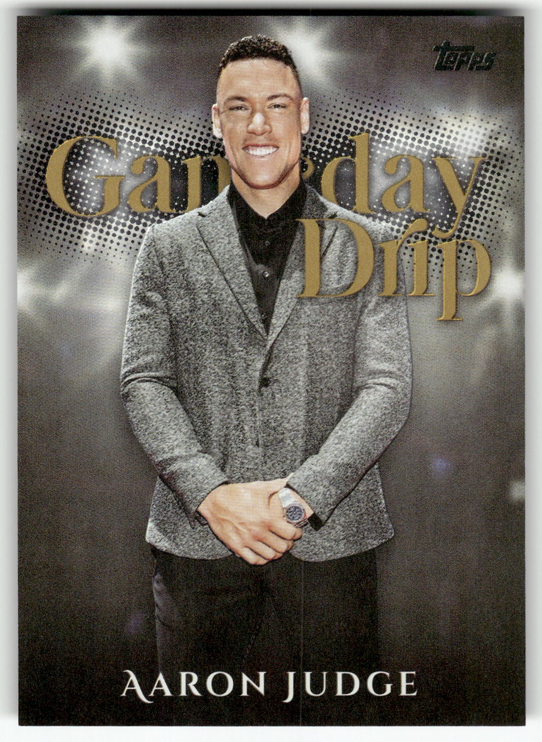 2025 Topps #GD-6 Aaron Judge Gameday Drip Gold #/50
