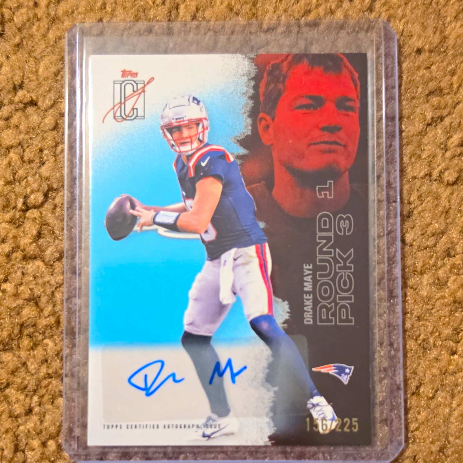 Topps 2025 Signature Class Drake Maye Rookie Autograph /225 #38 Patriots
