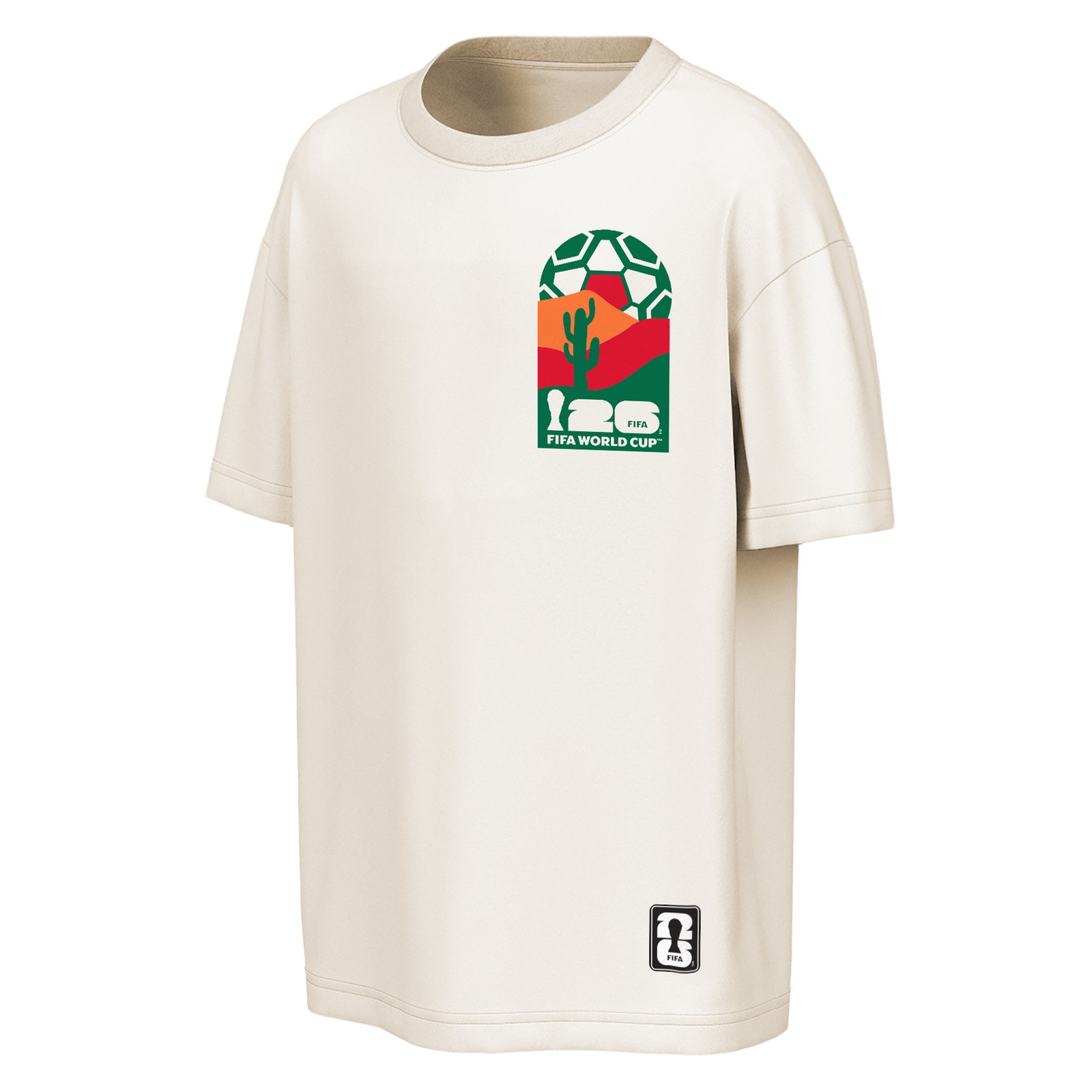 Men’s Outerstuff Cream Mexico Post Card Oversized T-Shirt