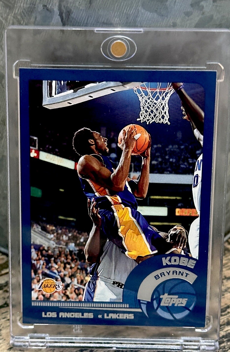 Kobe Bryant Card Rare Topps Chrome Silver Foil RARE AUTHENTIC LAKERS JERSEY #8