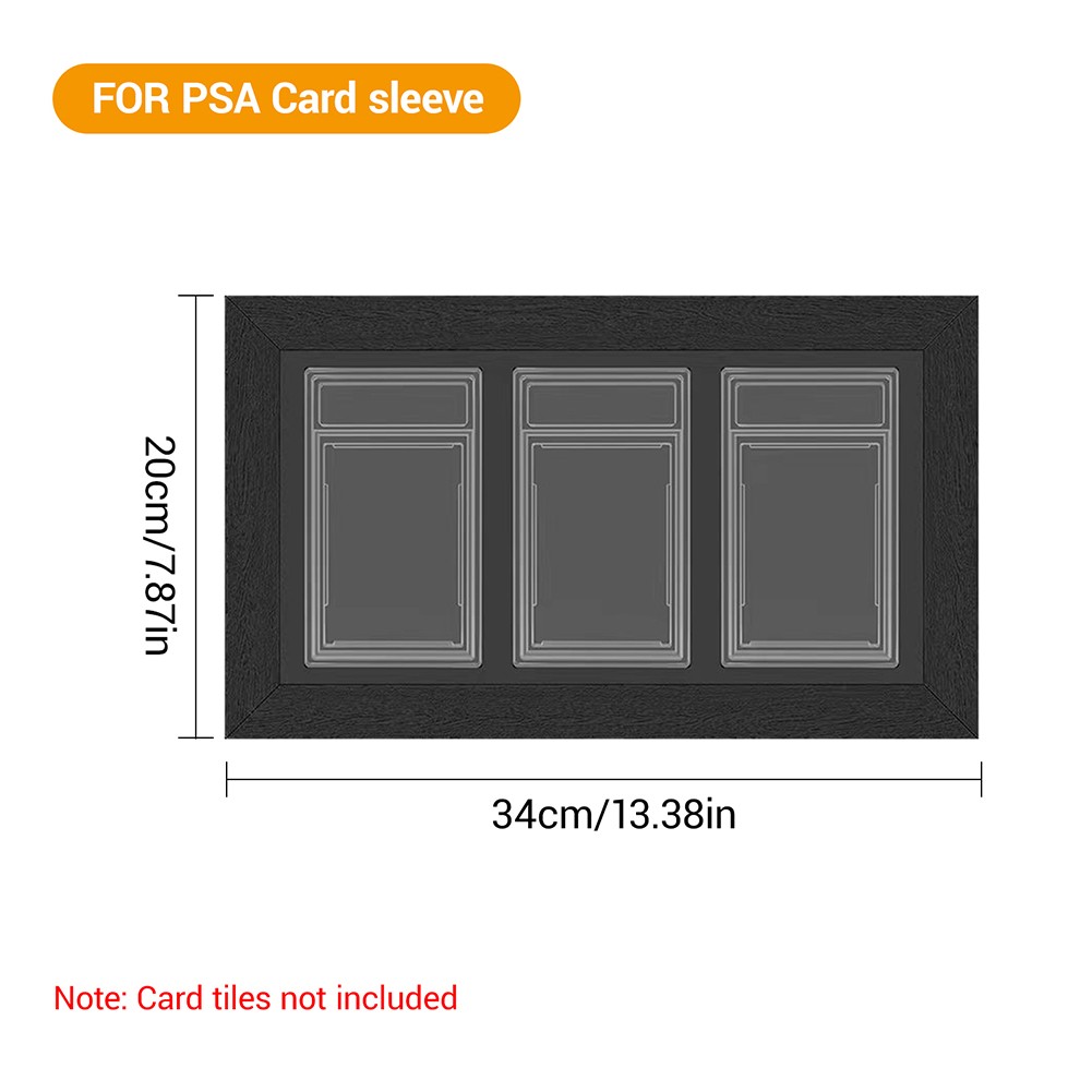 Graded Card Display Frame For PSA, CGC, TAG Slabs Wall-Mount Trading Card Case