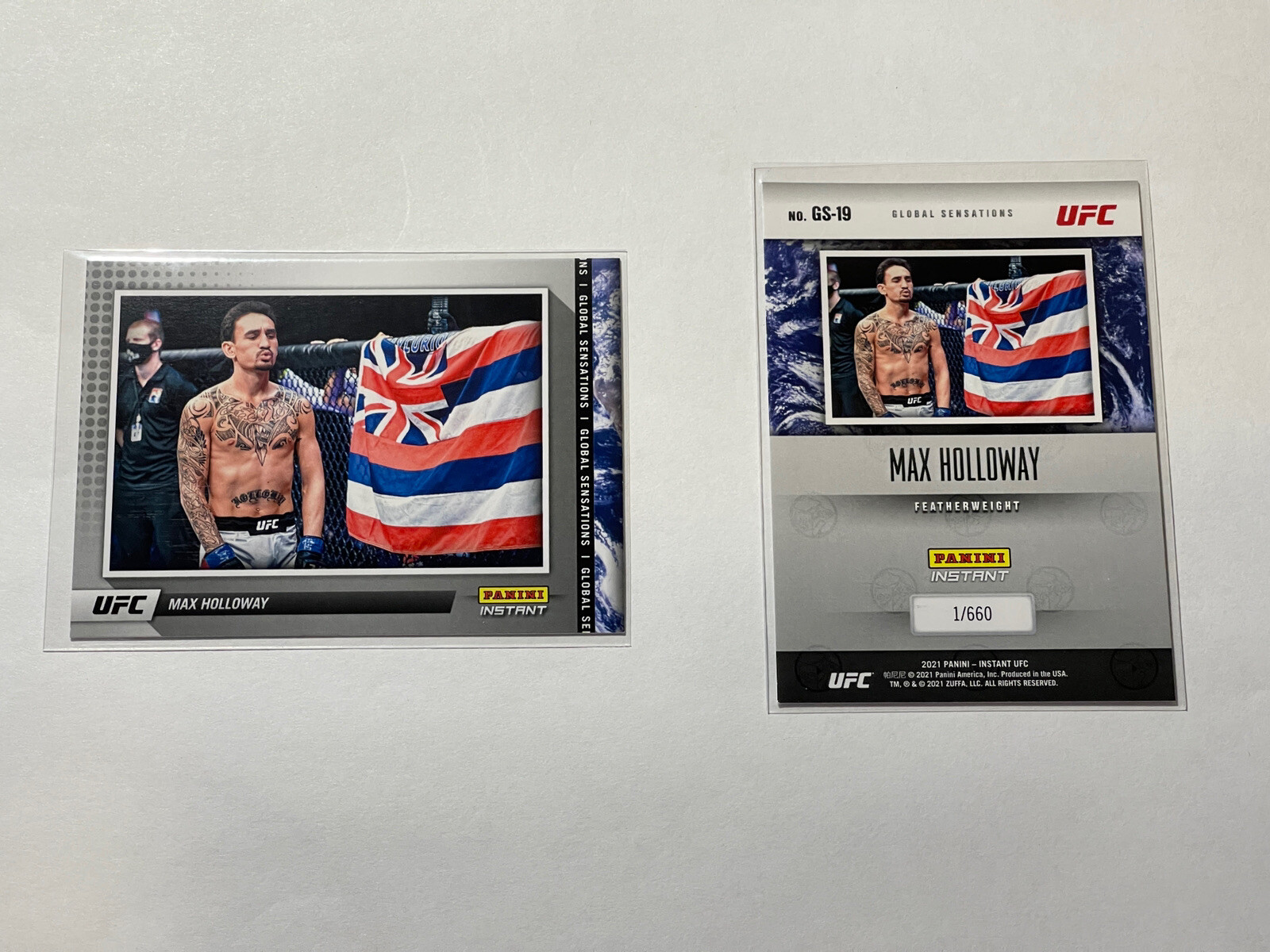 MAX HOLLOWAY – 2021 Panini Instant UFC GLOBAL SENSATIONS – GS-19 USA – 1/660