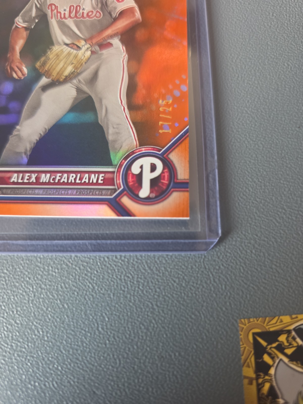 2022 Bowman Draft 1st Edition – Alex McFarlane #BD-117 Orange Foil /25 (RC)