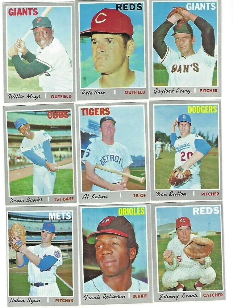 1970 Topps Baseball 251 – 700 -Complete Your Set