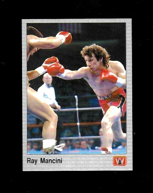 RAY “Boom Boom” MANCINI Youngstown, Ohio 1991 AW All World Boxing Card #26