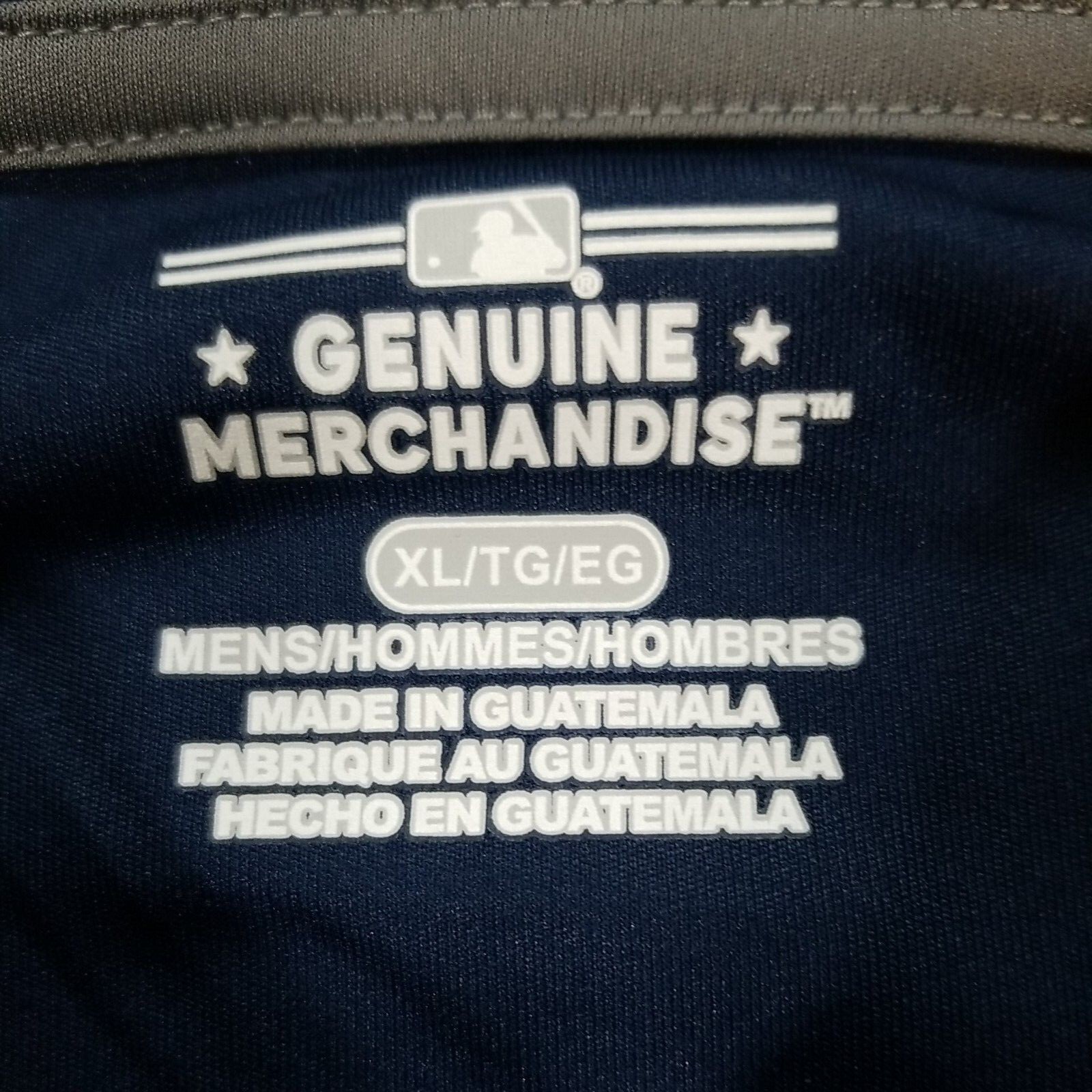 NWT Milwaukee Brewers Athletic Navy Polo Mens Genuine Merchandise